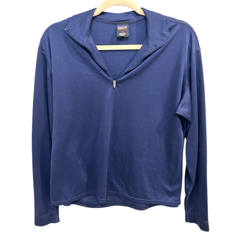 Patagonia Blue Quarter-Zip Top